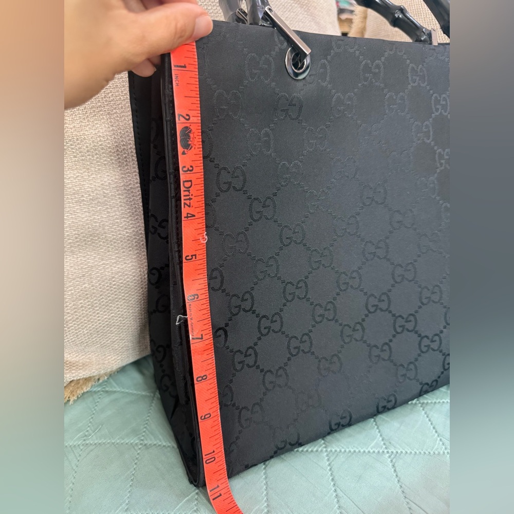 Gucci Bamboo GG Canvas Tote - Picture 12 of 13